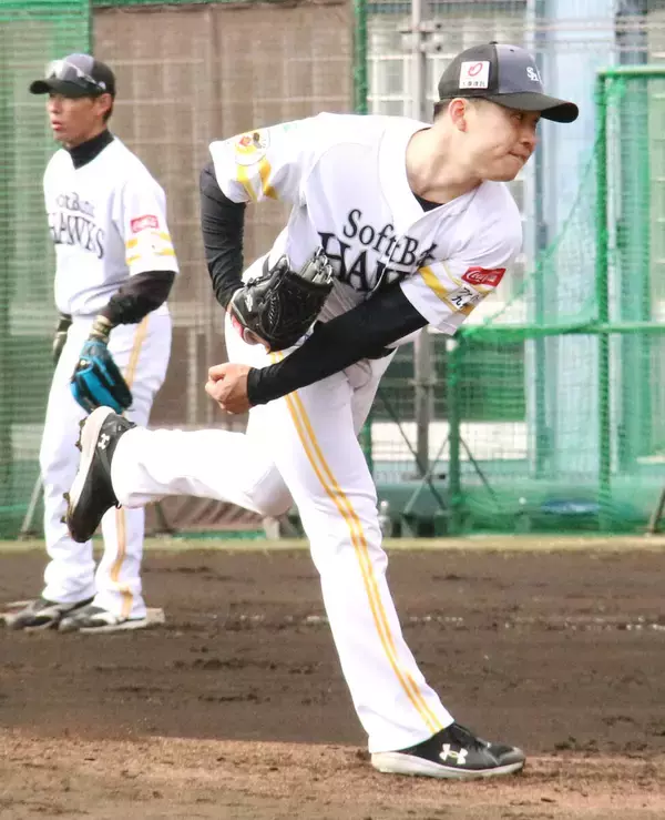 【ソフトバンク】松本晴、納得の今季初実戦　力感は「気持ち良く」でも球速は140キロ台後半をマーク