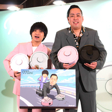 エバース　昨年Ｍ－１決勝ネタが縁　一日宣伝大使就任「夢がかなって」ルンバＧＥＴ！　今年もＭ－１出場宣言「次は『ルンバ２』でいきます」　