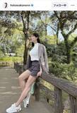 「身長１７０センチの美人気象予報士「春夏はショートパンツを思いっきり楽しむ」穂川果音が筋肉もついた長い足を披露」の画像1