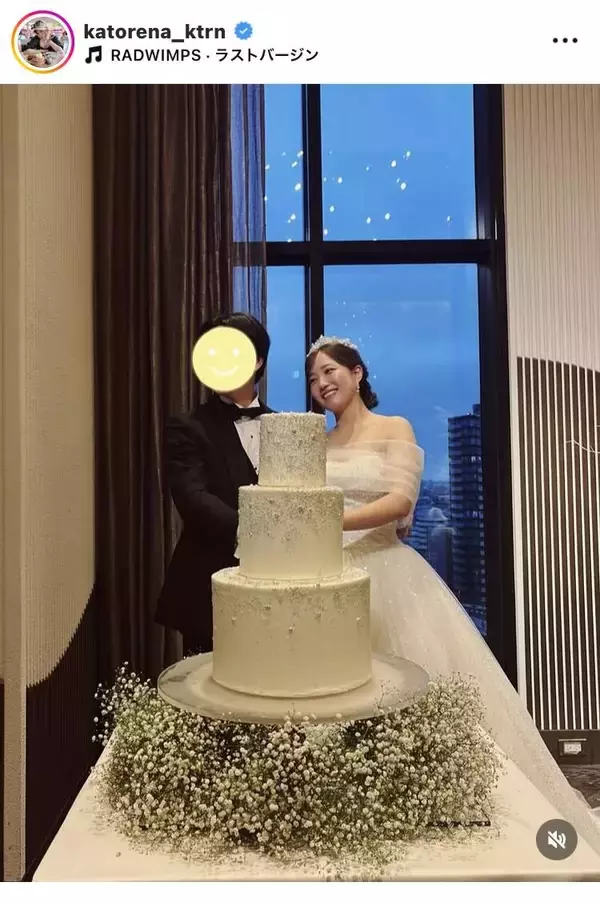 一般男性と電撃婚から１年　元ＡＫＢメンバーが「結婚式」ウェディングドレス姿を公開「綺麗すぎる」加藤玲奈