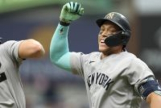 ジャッジ、お目覚めの５号先制２ランは今季ＭＬＢ最速アーチ　菊池雄星撃ちで２試合連発　「・２１８」から不振脱出の気配