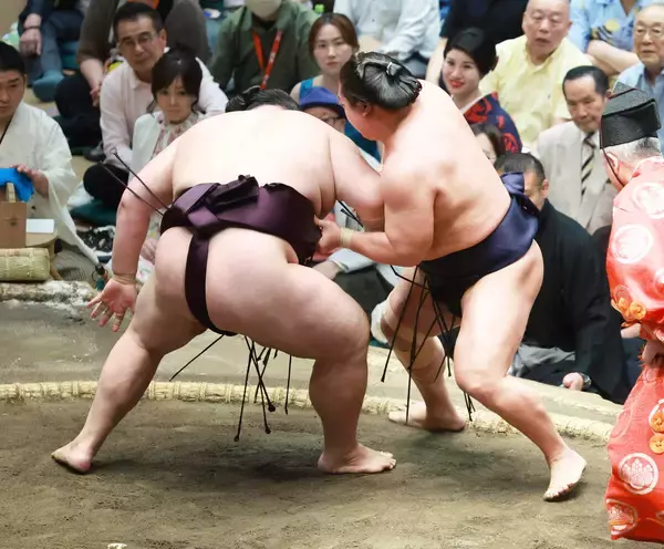 若隆景が７勝目　王鵬に勝ち、１敗守る
