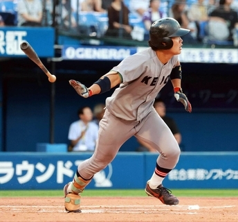 【大学野球】慶大・今津慶介が夜のハマスタで大暴れ　２点二塁打を含む二塁打２本と躍動「節目の大会にご招待いただき、光栄」