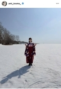 當真あみ、雪の中に袴姿で登場！出演ドラマ最終回で反響続々「動物との共存を考えるよいきっかけに」「袴姿かわいい」
