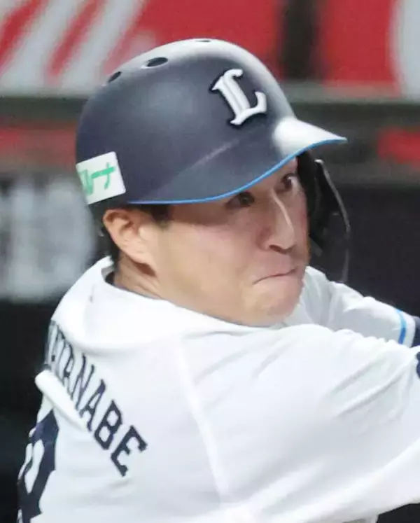 【西武】渡部聖弥の適時打で追加点　昨季対戦打率１割７分６厘の日本ハム・達から初めて３得点奪う