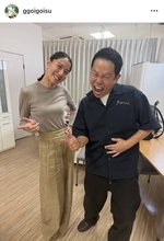 「なんでなんで！？」ダイアン津田篤宏、超人気女優と２ショット「顔の小ささ…」「やば」「顔何倍やねん」