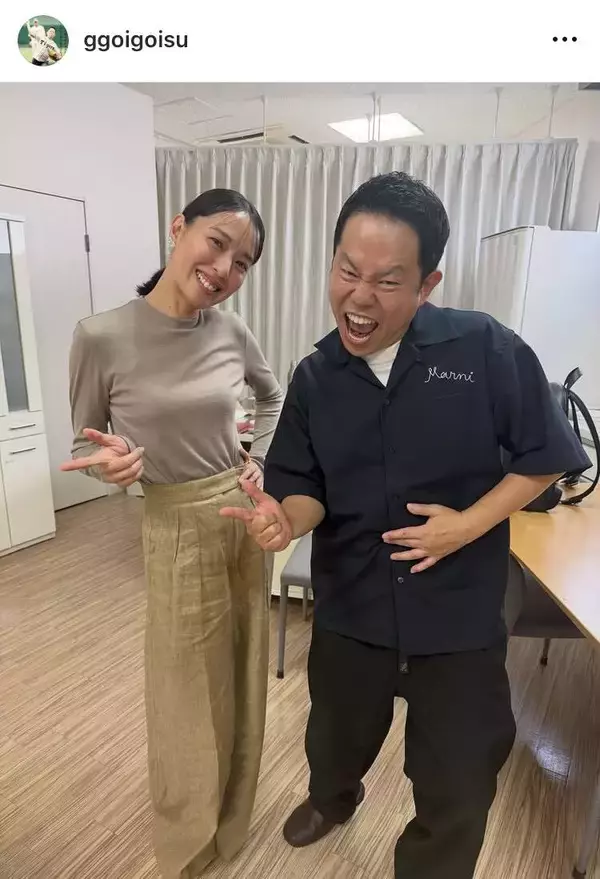 「なんでなんで！？」ダイアン津田篤宏、超人気女優と２ショット「顔の小ささ…」「やば」「顔何倍やねん」