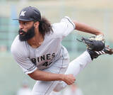 「【ロッテ】新加入のジャクソンが先発で４回無安打無失点も「初球ストライクお願いします」」の画像1