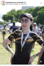 「すげー」「かっこいい」ハシヤスメ・アツコ、トライアスロンに初挑戦＆完走！「これからも色んなことに挑戦し続けたい」