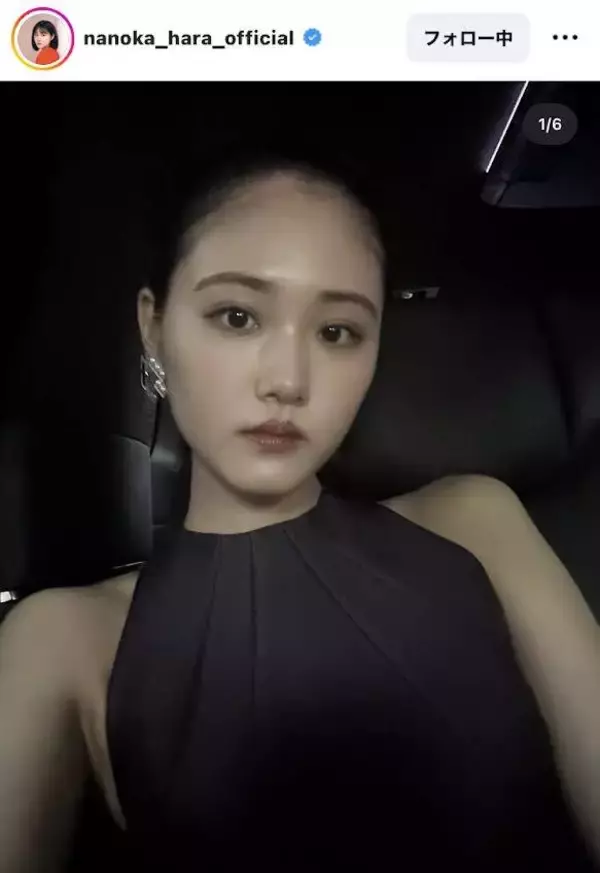 「名画のように美しい」原菜乃華、背中全開な大人ドレス姿に「素敵」「大和なでしこ」