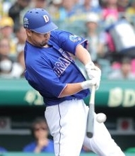 【中日】「５番・一塁」で今季初スタメンの阿部が１打席目に先制タイムリー「 間を抜けてくれて先制点を取れて良かったです」４年ぶり中日復帰の「マスター」