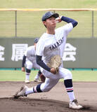 「【高校野球】高砂が３７年ぶりの４強進出　背番号１０の前田航佑が完投　エース・杉山龍作との２枚看板だ」の画像1