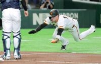 【巨人】キャベッジが今季初５番でヒット→激走ヘッドスラで生還　新打順定着なるか