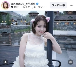 両親は有名タレント！　２５歳美人娘「かわいすぎる」美白が映えるショット「清楚感は最強！」「眼福です」な香音