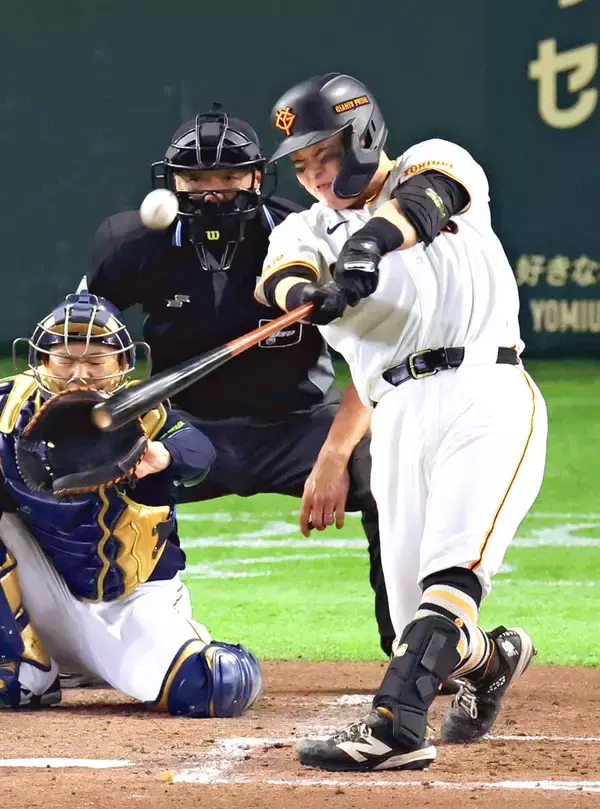 【巨人】７年目でプロ１号の山瀬慎之助「だいぶ遅いかな」阿部慎之助監督からは愛のエール