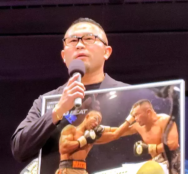 元キック世界王者の東洋太平洋Ｓウエルター級王者・緑川創が月間賞ＭＶＰ表彰式「オジさんにしか見せられない魅力のあるボクシングを」