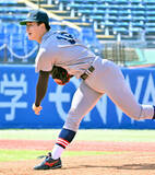 「【大学野球】慶大のプロ注目左腕・渡辺和大が今季６勝目　進化したのは「自分なら絶対ここに決められる」という自信…」の画像1