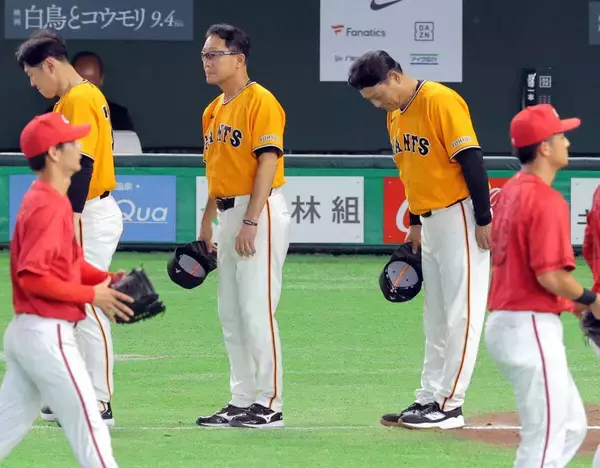 【巨人】首位阪神と３・５ゲーム差に拡大…接戦落とし連勝３でストップ　月末は甲子園で直接対決３連戦