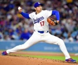 大谷翔平、６回１安打無失点の快投　今季初勝利の権利を持って降板…ＬＡ異例の豪雨、６回途中にロバーツ監督指示でマウンド整備も実施