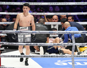 【ボクシング】坪井智也は相手が２回負傷で無効試合に ゲバラは試合後病院へ搬送