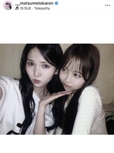 「推し×推し」ふるっぱー・松本かれん、ＩＳ：ＳＵＥ・ＮＡＮＯとの“あごのせ”ショットが「かわいいすぎる」「最高」