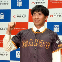 巨人５位指名の中大・伊藤櫂人が意識するＤｅＮＡの大阪桐蔭同級生