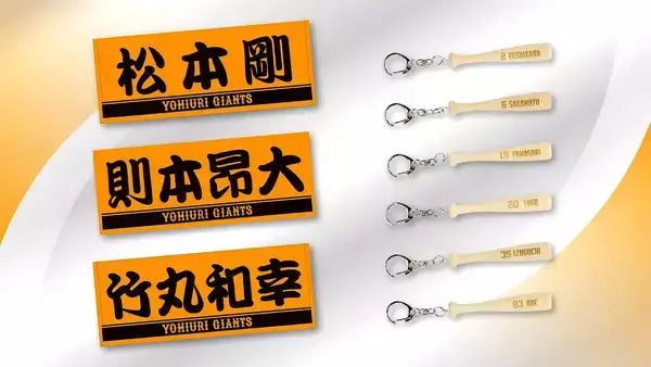 【巨人】新戦力の松本剛、則本昂大ら２８人ズラリ　プレーヤータオル追加ラインアップ発売