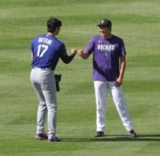 大谷翔平、菅野智之とＷＢＣ以来の再会＆ガッチリ握手　５分間ほど談笑でリラックス…ブルペンでは３０球