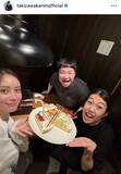 「「チームずっと仲良しがお祝いしてくれた日」滝沢カレンが誕生日会ショット「笑いすぎて気管で焼肉が詰まって大変」」の画像1