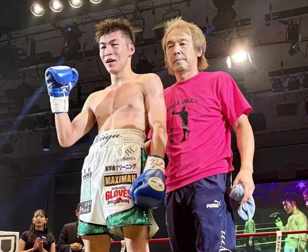 【ボクシング】葛西裕一会長のＧＬＯＶＥＳジム「１００点」の初陣　元甲子園球児・宇梶哩惟河が３回ＴＫＯ勝利