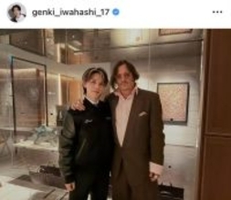 「うえぇぇぇぇぇ！？」岩橋玄樹、ハリウッドスターと肩組みショット「信じられない世界線」「やばい」ファン騒然