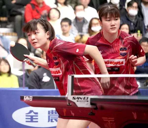 【卓球全日本】大藤沙月、横井咲桜組は初Ｖならず「自分たちのいいところが出せなかった」　準決勝で張本美、長崎組に敗れる