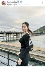 京都・嵐山で「美女感半端ね～」２６歳タレント「歩いてたら二度見する」「あらぁ～」「スタイル抜群」阿部なつきにくぎ付け