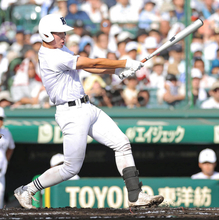 【甲子園】享栄・大森皓太の左前適時打で先制！　３１年ぶりの夏は初戦突破なるか