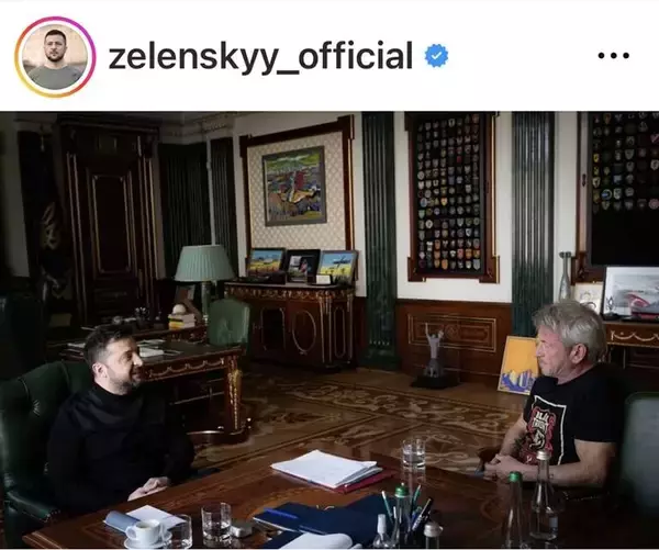 米アカデミー賞助演男優賞のショーン・ペン、授賞式欠席理由はウクライナ・キーウ訪問　面会したゼレンスキー大統領が公開