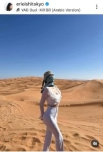 元・お天気お姉さん　体のライン強調！砂漠で美スタイル全開「お美しいですね」「きれいすぎる」大石絵理にくぎ付け