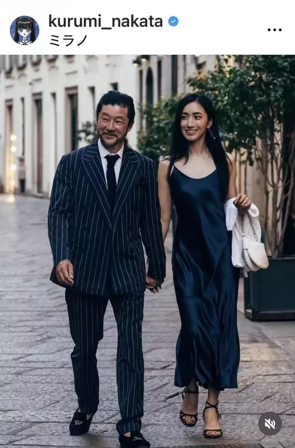 １８歳差の人気俳優夫妻　ドレスアップでラブラブ密着ショットが超ステキ！「映画のワンシーンみたい」浅野忠信＆中田クルミ