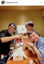 アインシュタイン河井ゆずる「背中があまりに遠く、デカい」超大物芸人の誕生日を祝福「朝４時半解散。痺れました」