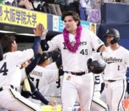 【オリックス】京セラＤの通算３０００号はシーモアの来日初アーチ「これまで、いろいろな人が声を掛けてくれた。感謝したい」京セラＤ球団新記録９連勝