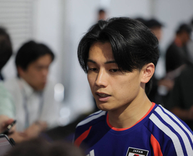 【Ｗ杯】別メニュー調整の上田綺世「大丈夫です」と強調　「世界との差別化になる」日本の武器にも言及