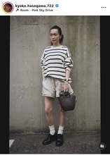 長谷川京子、ポニテ×ショーパン姿にフォロワー驚がく！「お洒落すぎる！」「シンプルで素敵」「生き様が好きです」など反響