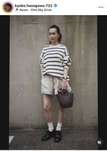 長谷川京子、ポニテ×ショーパン姿にフォロワー驚がく！「お洒落すぎる！」「シンプルで素敵」「生き様が好きです」など反響