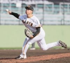 【巨人】魔球シンカーがベール脱いだ！　ドラ２・田和廉が１回無失点１Ｋ…初の対外試合