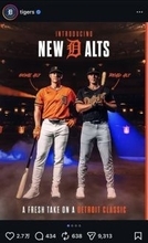 タイガースが新たな代替ユニホームを発表　ネイビーとオレンジを前面に出したデザインは「多くの意見を参考にしました」