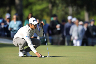 片岡尚之　初マスターズを２オーバーで折り返す　９番でバーディー奪い後半へ