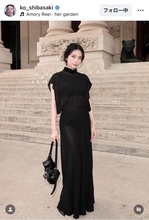 柴咲コウ、美ぼう際立つ黒のドレス姿「なんで、こんなにお綺麗で、セクシーなんだろう」「イタリアが似合う貴女」