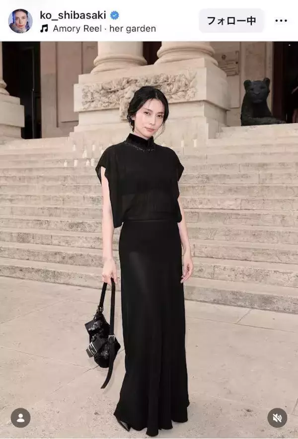 柴咲コウ、美ぼう際立つ黒のドレス姿「なんで、こんなにお綺麗で、セクシーなんだろう」「イタリアが似合う貴女」