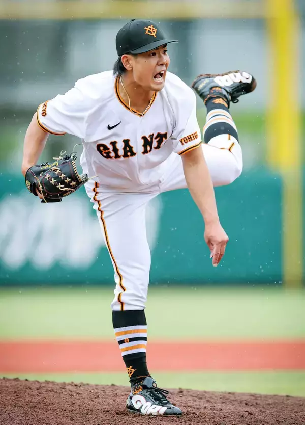 予備のスパイクや帽子を多めに…巨人・山田龍聖が雨中の１３８球完封「自信を持ってマウンドに行けた」