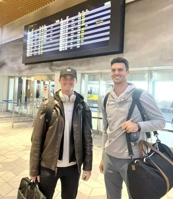 【阪神】長身新助っ人が来日！ルーカス「一員になることができて興奮」ラグズデール「入団できて光栄」