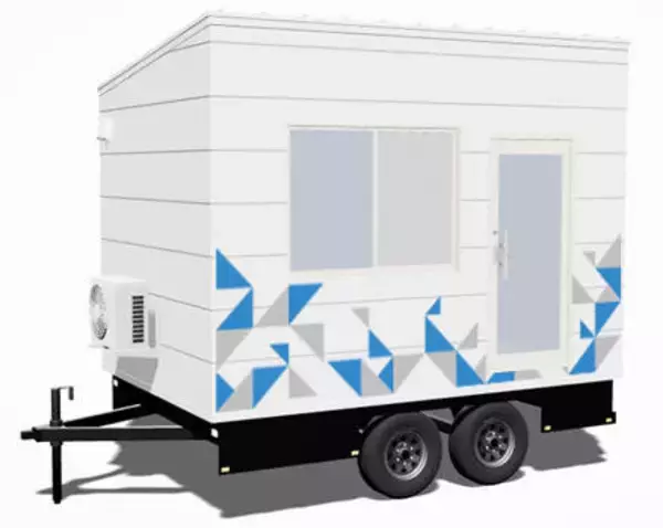 熱中症対策に役立つトレーラーハウスなど複数台を展示…第１回大阪トレーラーハウスショー